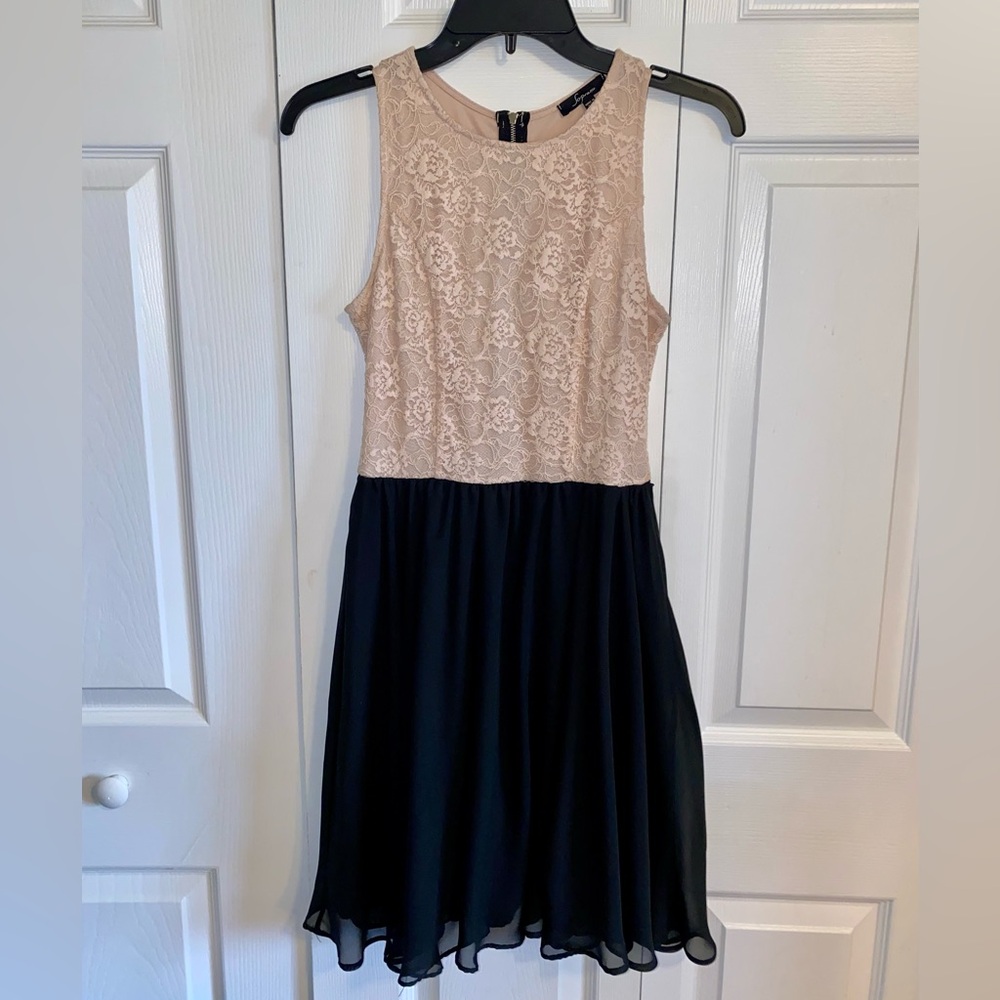 Small Black & Cream Lace Dress